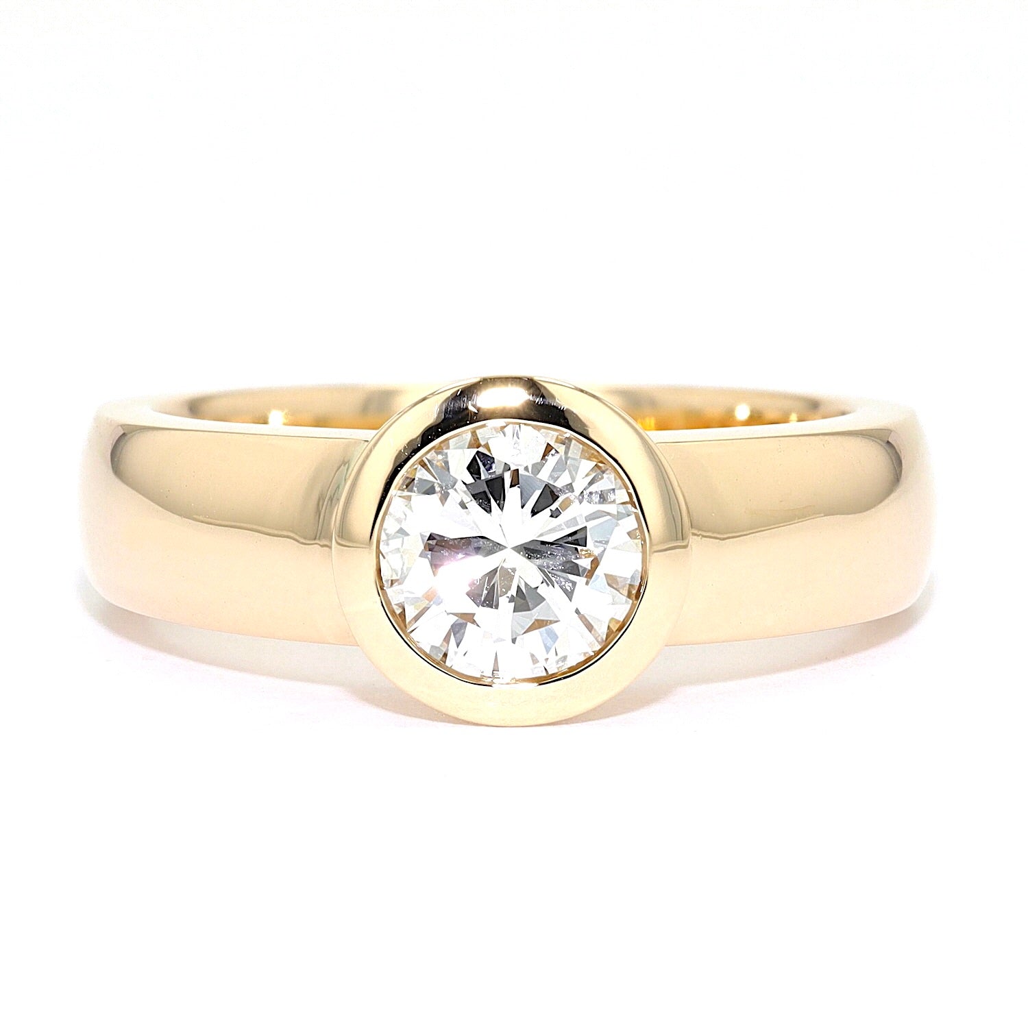 Ring by Willer in 750 rose gold with a brilliants, approx. 1.1 ct, lying frontally