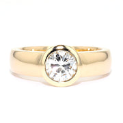 Ring by Willer in 750 rose gold with a brilliants, approx. 1.1 ct, lying frontally