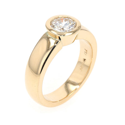 Ring by Willer in 750 rose gold with a brilliants, approx. 1.1 ct, standing