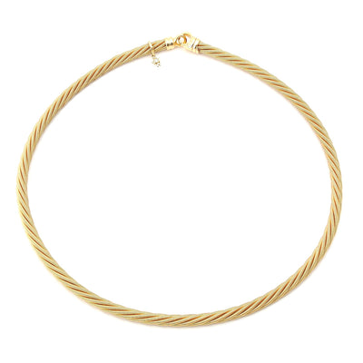 Wellendorff "Prinzesse" necklace in 750 yellow gold, horizontal top view